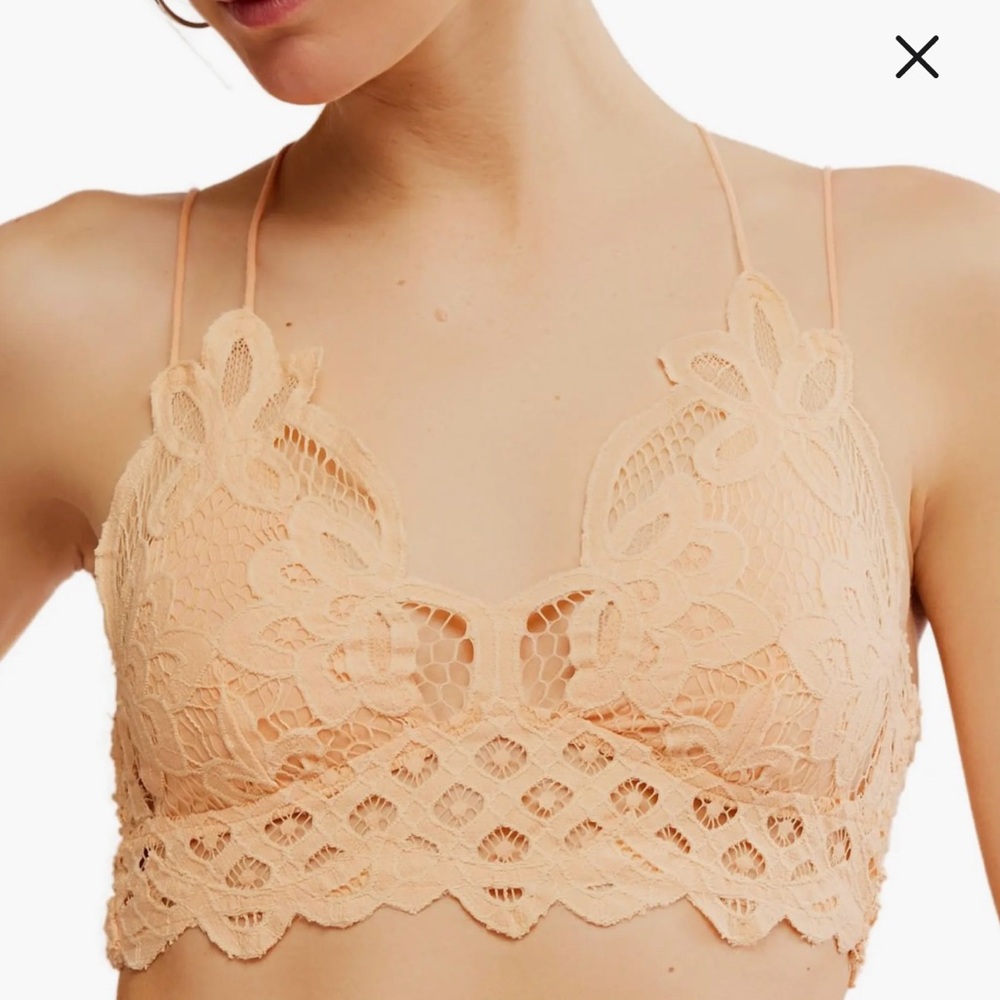 Free People Adella Peach Bralette